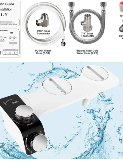 Non-Electric Bidet Toilet Seat Attachment