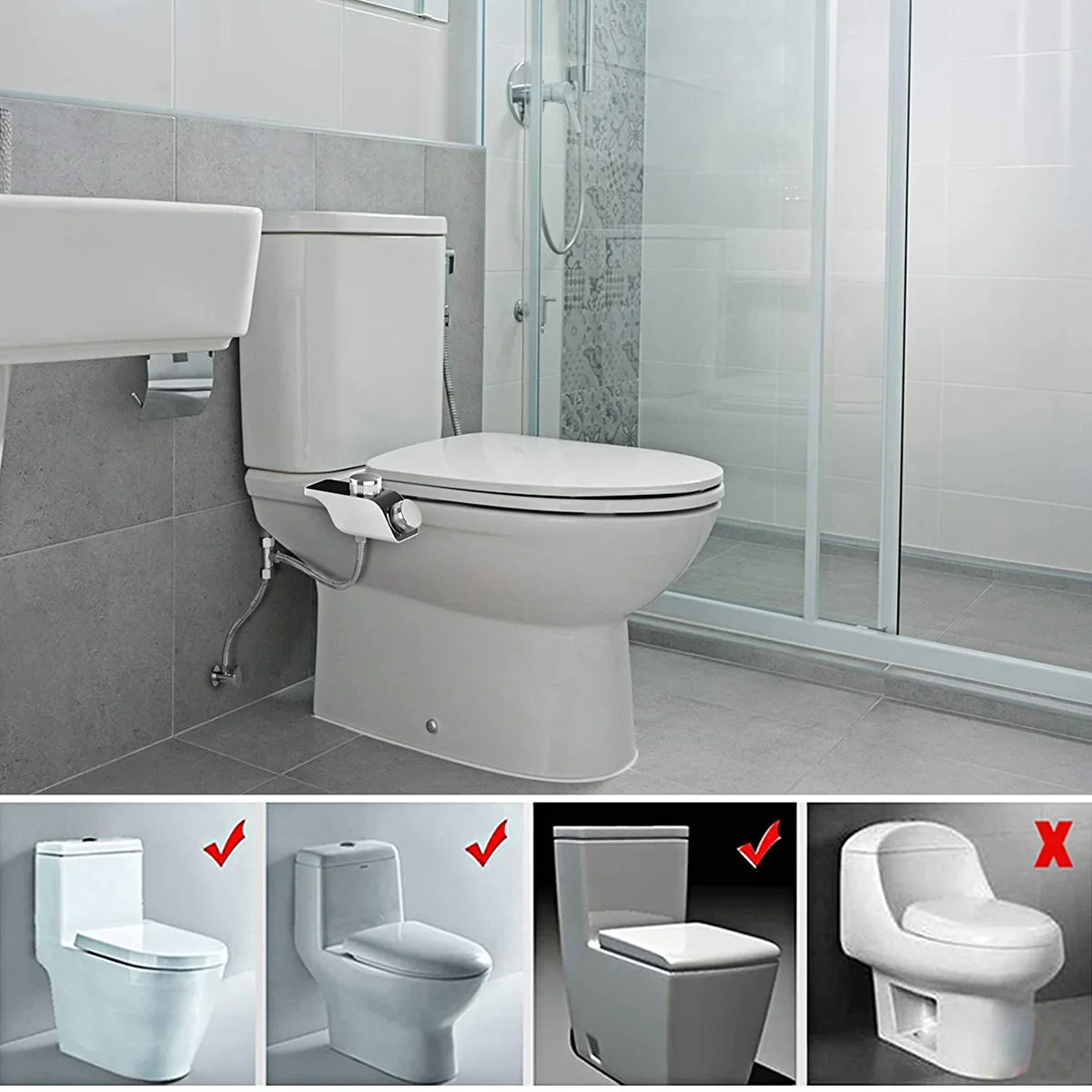 Non-Electric Bidet Toilet Seat Attachment - Image 2