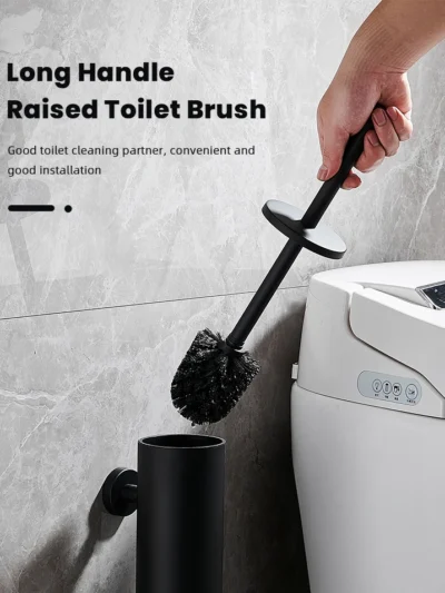 Wall-Mounted Stainless Toilet Brush Holder