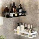 No-Drill Aluminum Shower Shelf