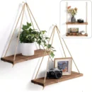 Wood Hanging Shelf Rope