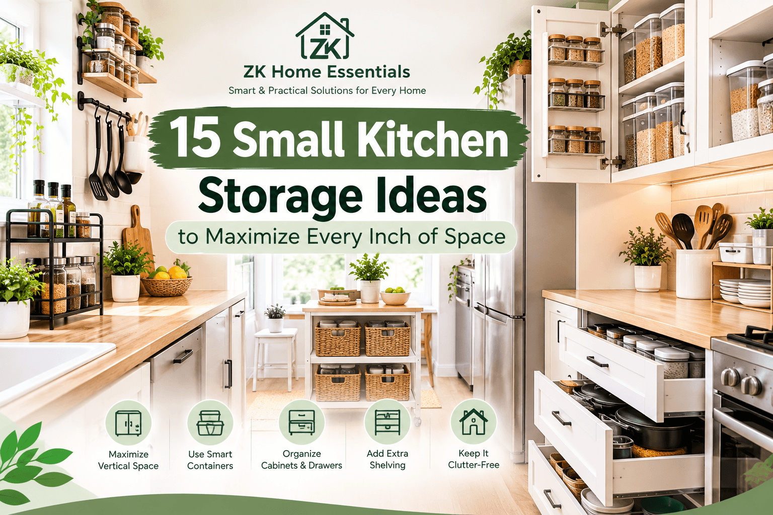 15 Small Kitchen Storage Ideas to Maximize Every Inch of Space