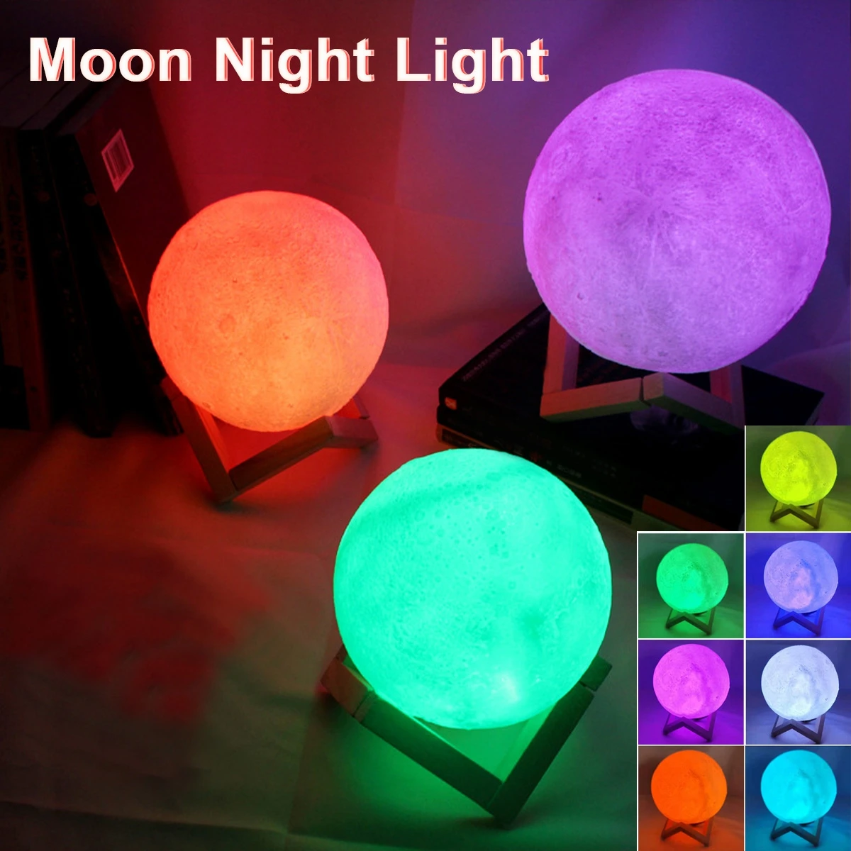 Moon Lamp LED Night Light - Image 4