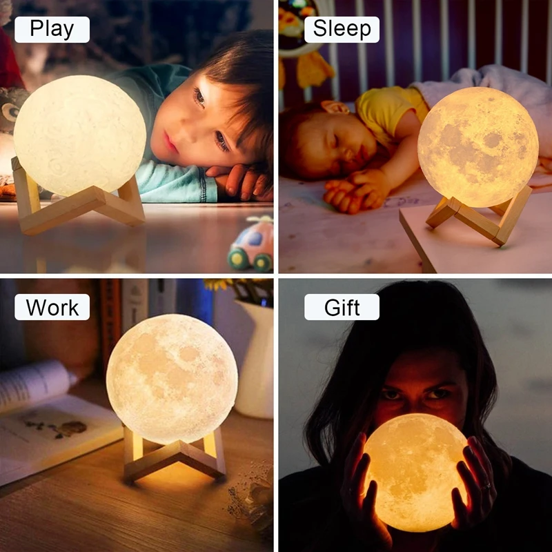 Moon Lamp LED Night Light - Image 3