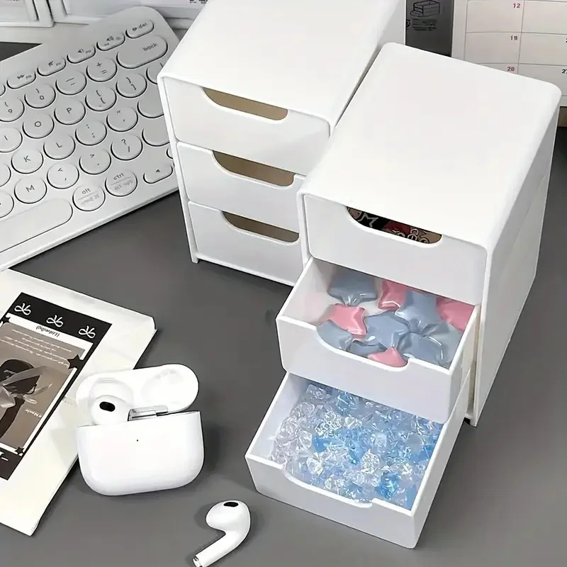 3-Tier Plastic Cosmetic Storage Box - Image 3