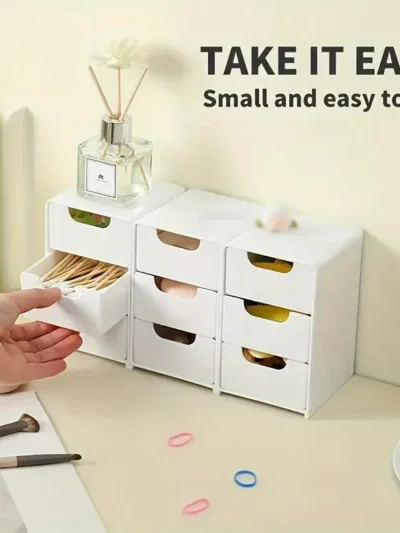 3-Tier Plastic Cosmetic Storage Box