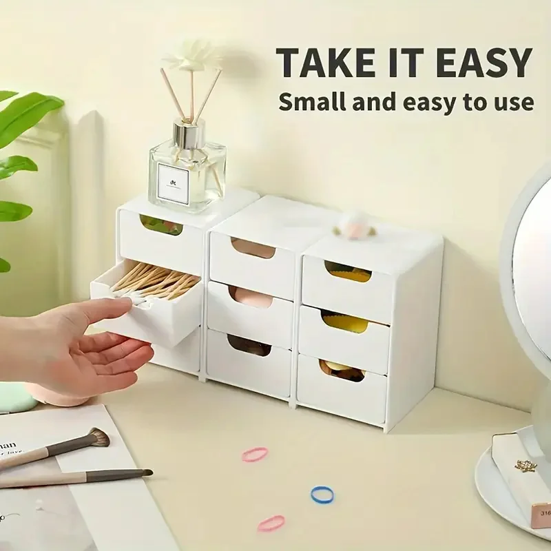 3-Tier Plastic Cosmetic Storage Box