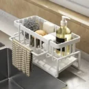 Sink Tap Drain Rack with Hooks