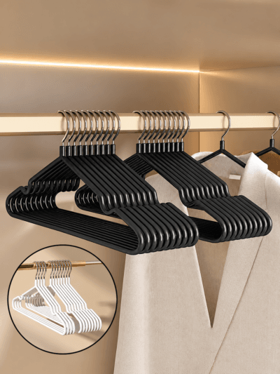 Space Saving Clothes Hangers | Slim Metal Non-Slip Closet Organizers