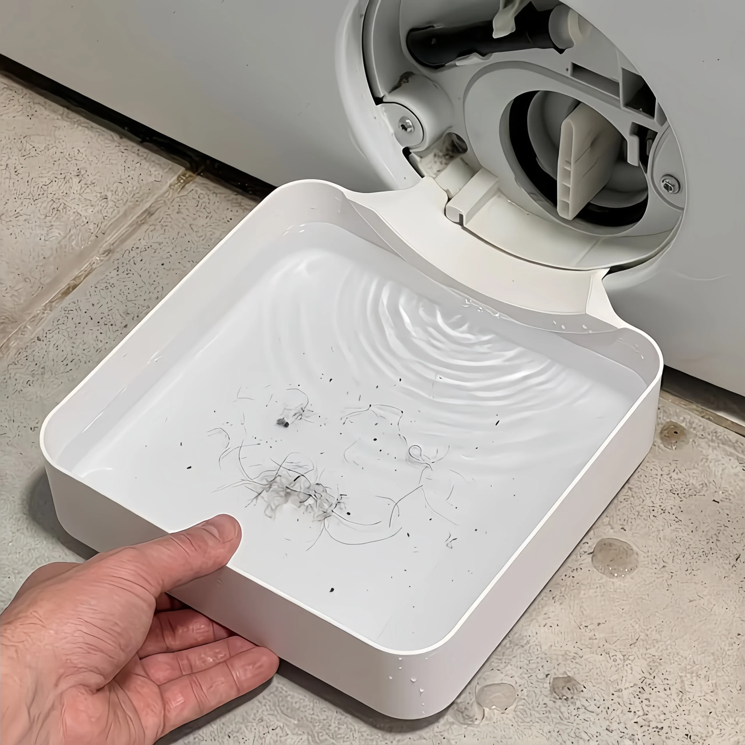 Washing Machine Drain Tray – Water & Lint Collection Solution - Image 2