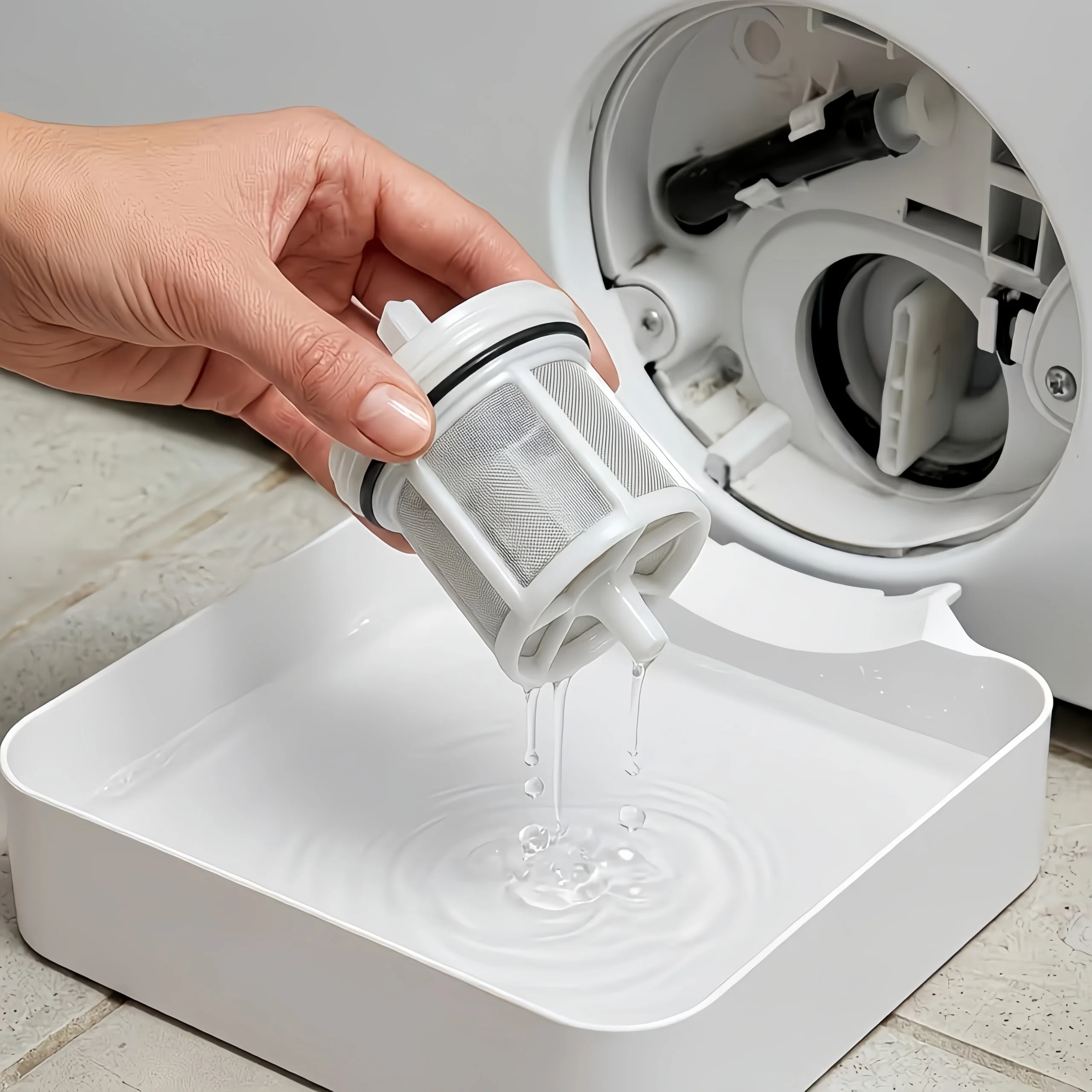 Washing Machine Drain Tray – Water & Lint Collection Solution - Image 3