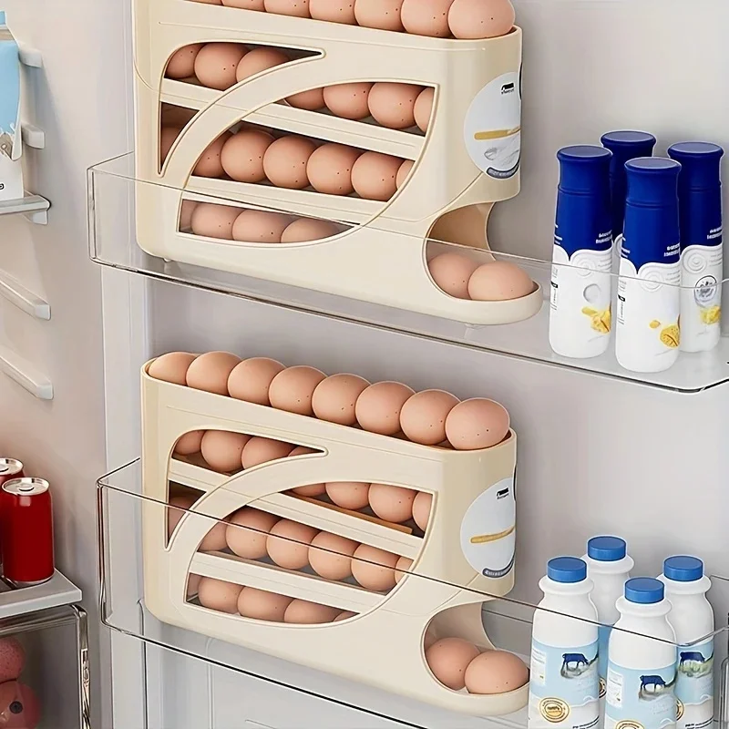 Egg Storage Container for Refrigerator – 3-Tier 24-Egg Organizer - Image 3