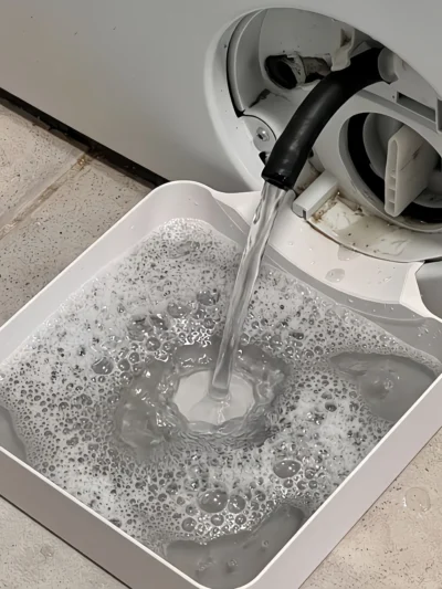 Washing Machine Drain Tray – Water & Lint Collection Solution