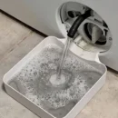 Washing Machine Drain Tray – Water & Lint Collection Solution