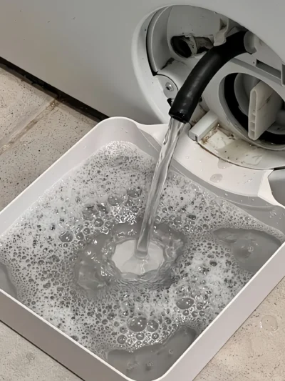 Washing Machine Drain Tray – Water & Lint Collection Solution