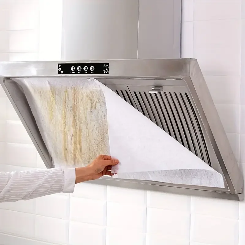 12-Pack Range Hood Filters – Oil-Absorbing Kitchen Vent Hood Covers - Image 3