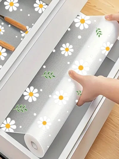 Daisy Flower Kitchen Cabinet Mat