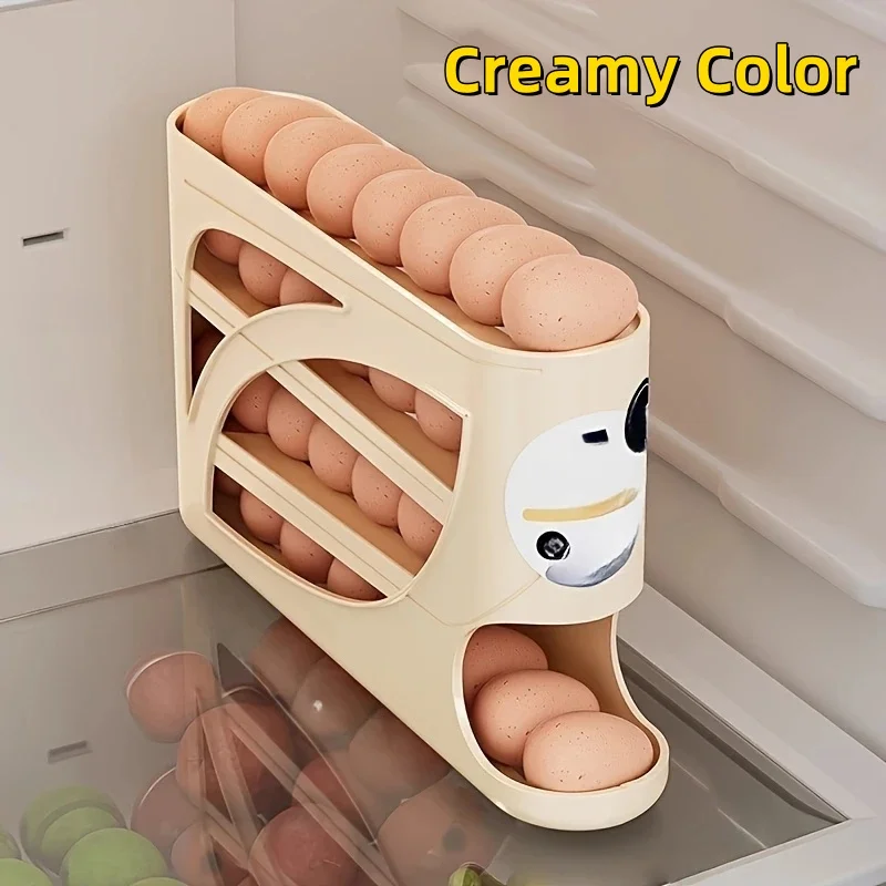 Egg Storage Container for Refrigerator – 3-Tier 24-Egg Organizer - Image 4