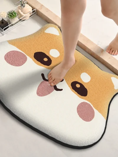 Absorbent Bathroom Floor Mat – Thick, Soft & Non-Slip Bath Mat