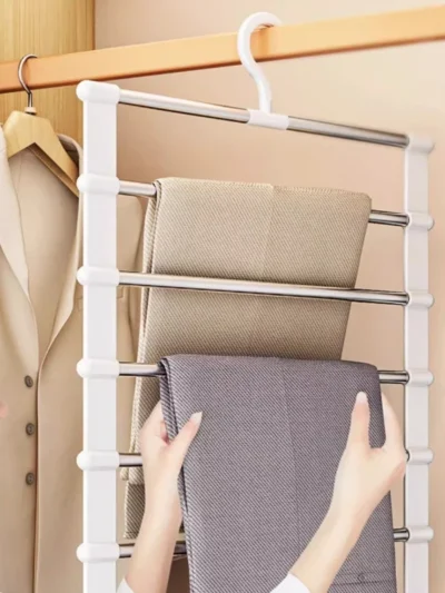 Space Saving Pants Hanger – Multi-Layer Closet Organizer for Trousers