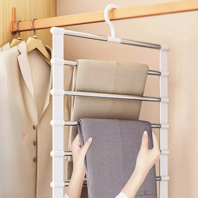 Space Saving Pants Hanger – Multi-Layer Closet Organizer for Trousers