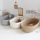 Storage Baskets – Woven Cotton Rope Organizers for Home & Desktop