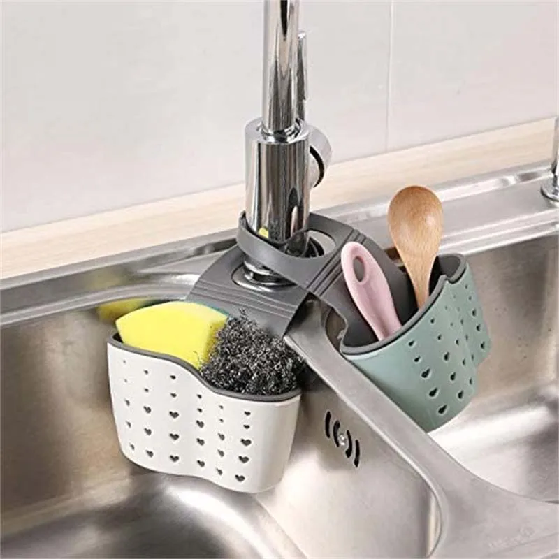 Sink Organizer Basket for Sponge, Soap & Scrubbers | Space-Saving Kitchen Storage - Image 4