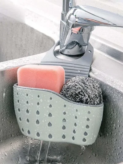 Sink Organizer Basket for Sponge, Soap & Scrubbers | Space-Saving Kitchen Storage
