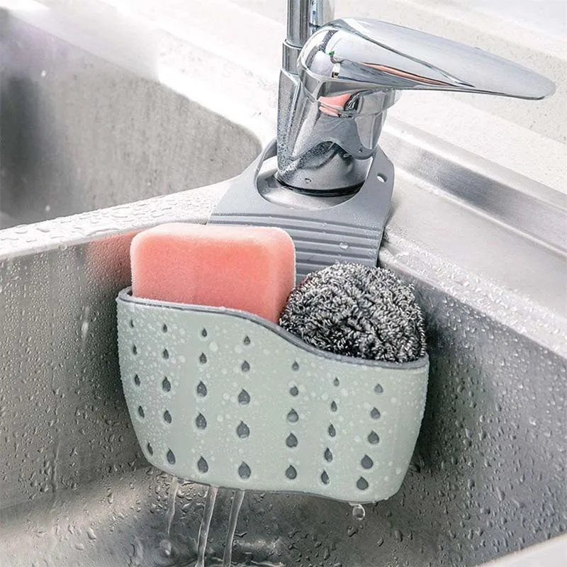 Sink Organizer Basket for Sponge, Soap & Scrubbers | Space-Saving Kitchen Storage