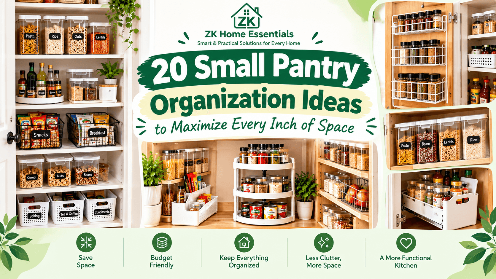 20 small pantry organization ideas to maximize every inch of space