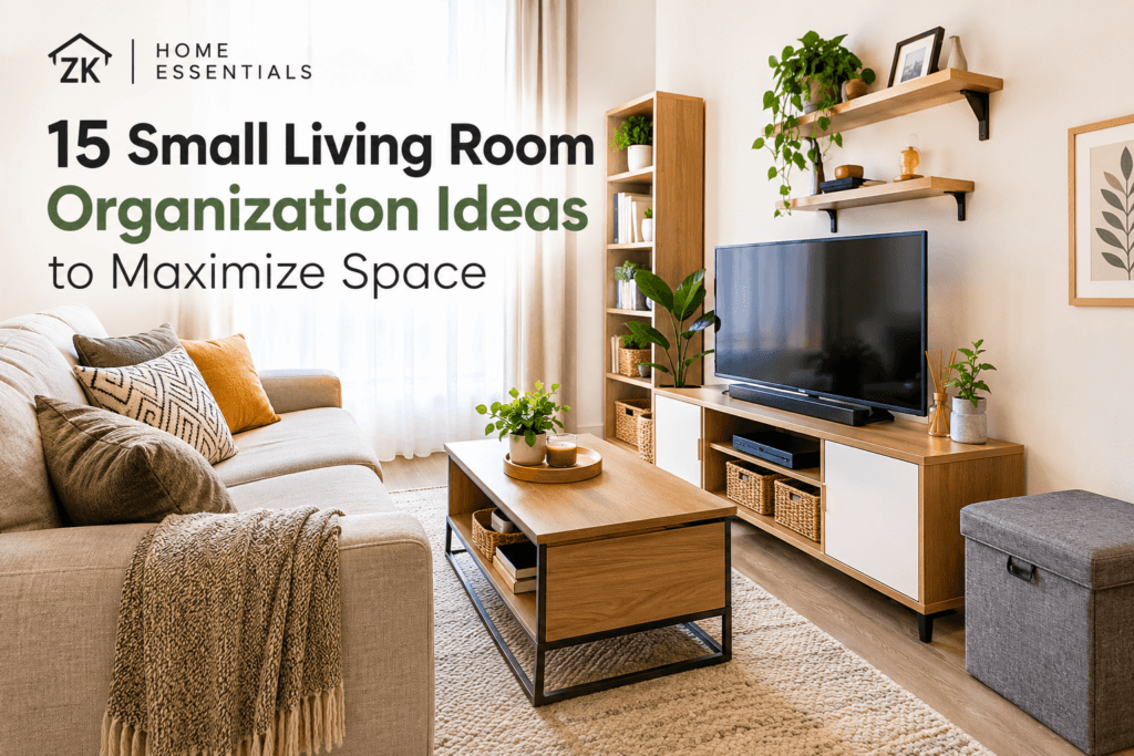 15 Small Living Room Organization Ideas to Maximize Space